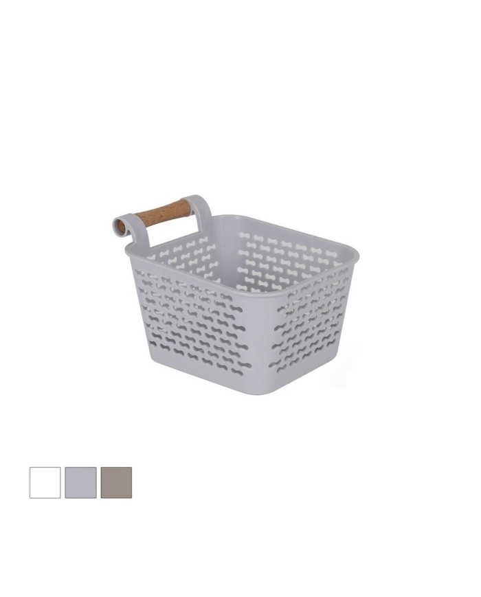 Cestino Multiuso Confortime Legno Plastica 13 x 11 x 8 cm Con manici (36 Unità)
