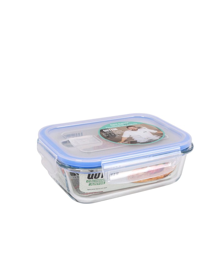 Porta pranzo Ermetico Quttin Rettangolare 600 ml 17,5 x 13 x 6 cm (6 Unità)