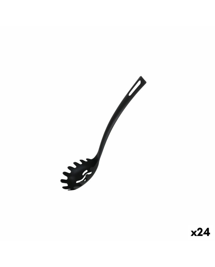 Cucchiaio per Servire la Pasta Quttin Nylon 29 x 5,5 cm Nero (24 Unità) Cucchiaio per Servire la Pasta Quttin Nylon 29 x 5,5 cm Nero (24 Unità)