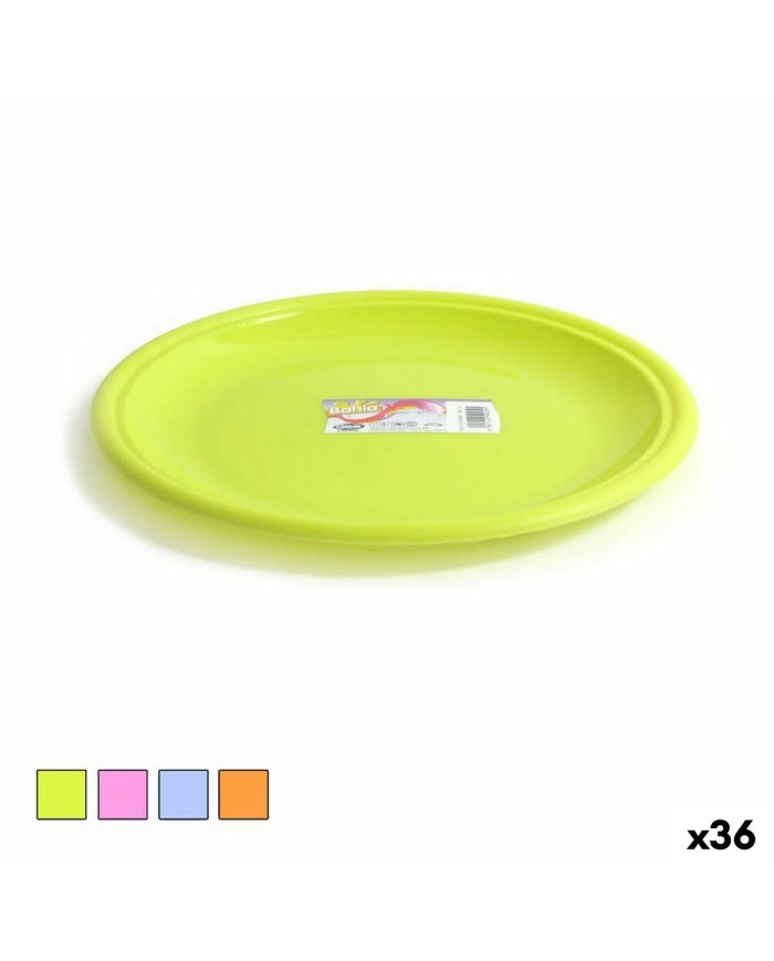 Piatto da pranzo Dem Bahia Plastica Ø 25 x 25 x 2 cm (36 Unità) Piatto da pranzo Dem Bahia Plastica Ø 25 x 25 x 2 cm (36 Unità)