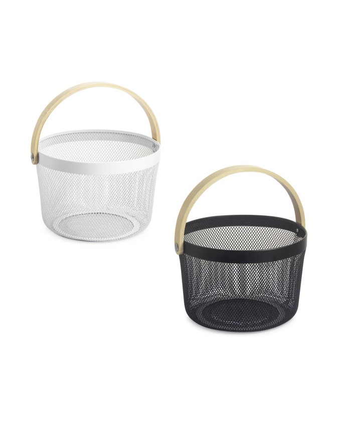 Cestino Multiuso Confortime Legno Metallo 25,5 x 17,5 cm (6 Unità)