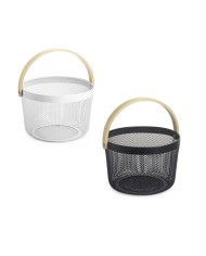 Cestino Multiuso Confortime Legno Metallo 25,5 x 17,5 cm (6 Unità)