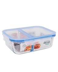 Porta pranzo Ermetico Quttin 2 Compartimenti Rettangolare 1,4 L (6 Unità)