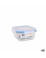 Porta pranzo Ermetico Quttin Rettangolare 375 ml (12 Unità)