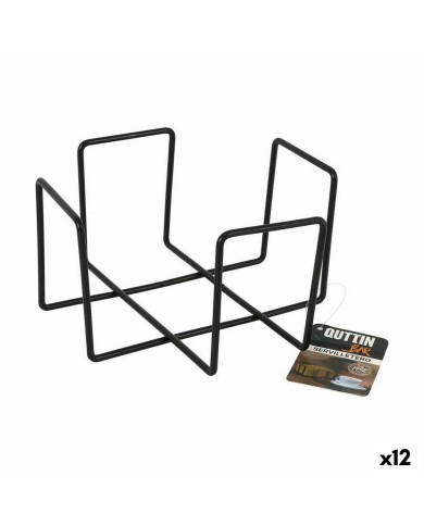 Portatovagliolo Quttin Nero 17,5 x 17,5 x 9,5 cm (12 Unità)