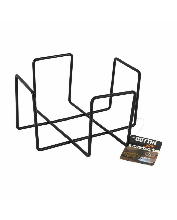 Portatovagliolo Quttin Nero 17,5 x 17,5 x 9,5 cm (12 Unità) Portatovagliolo Quttin Nero 17,5 x 17,5 x 9,5 cm (12 Unità)