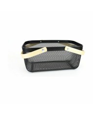 Cestino Multiuso Confortime Legno Metallo 40 x 28 x 18 cm (6 Unità)