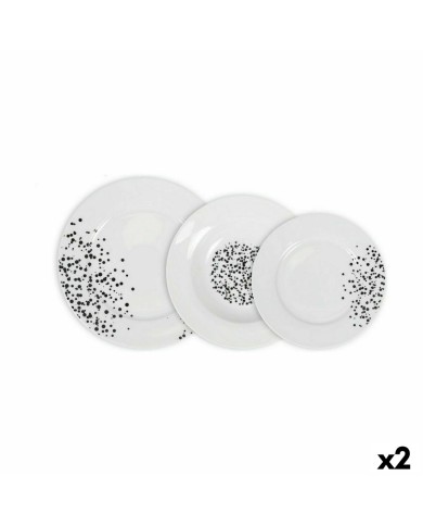 Set di Stoviglie La Mediterránea Motes Rotonda 18 Pezzi (2 Unità)