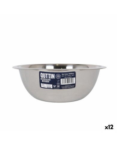 Ciotola Quttin Quttin Acciaio inossidabile 3,5 L Ø 28,4 x 9,7 cm Miscelatore (12 Unità) Ciotola Quttin Quttin Acciaio inossidabile 3,5 L Ø 28,4 x 9,7 cm Miscelatore (12 Unità)