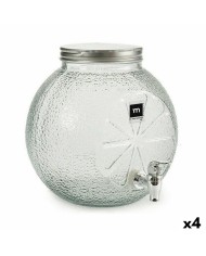 Dispenser di bevande La Mediterránea Rubinetto Vetro 4 L (6 Unità) Dispenser di bevande La Mediterránea Rubinetto Vetro 4 L (6 Unità)