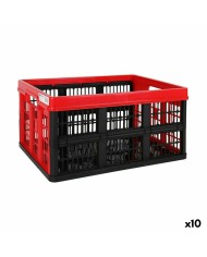 Scatola Pieghevole con Manici Tontarelli Voilà Rosso 45 L 53 x 37 x 27 cm (10 Unità)