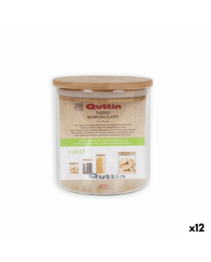 Vaso Quttin Silicone Vetro Borosilicato 700 ml (12 Unità)