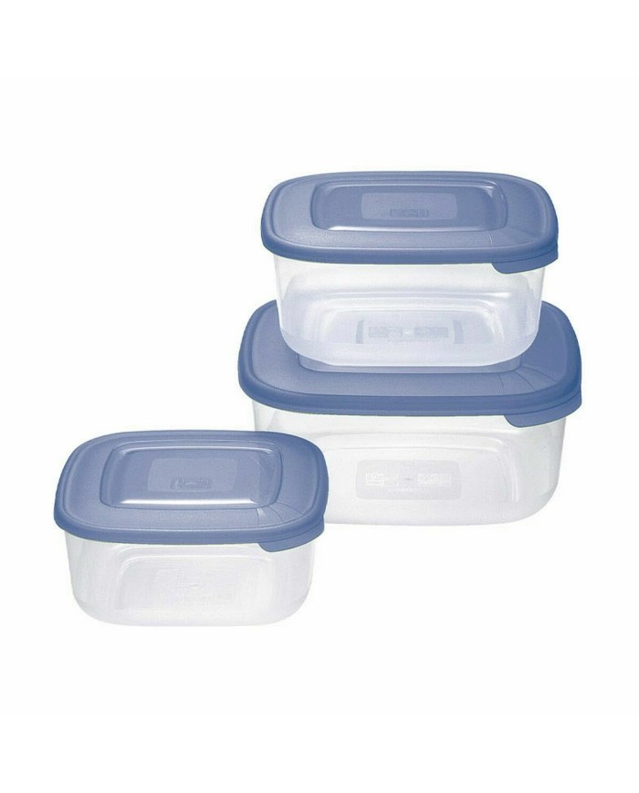 Set di scatole porta pranzo Tontarelli Quadrato 3 Pezzi (20 Unità)