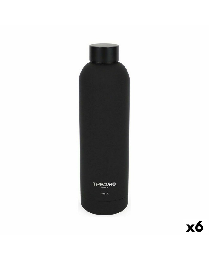 Bottiglia Térmica ThermoSport Soft Touch Nero 1 L (6 Unità)