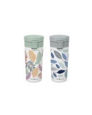 Tazza Thermos con Coperchio ThermoSport Fogli 360 ml (12 Unità)