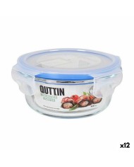Porta Pranzo Rotondo con Coperchio Quttin Trasparente 400 ml Ø 13,5 x 6 cm (12 Unità) Porta Pranzo Rotondo con Coperchio Quttin Trasparente 400 ml Ø 13,5 x 6 cm (12 Unità)