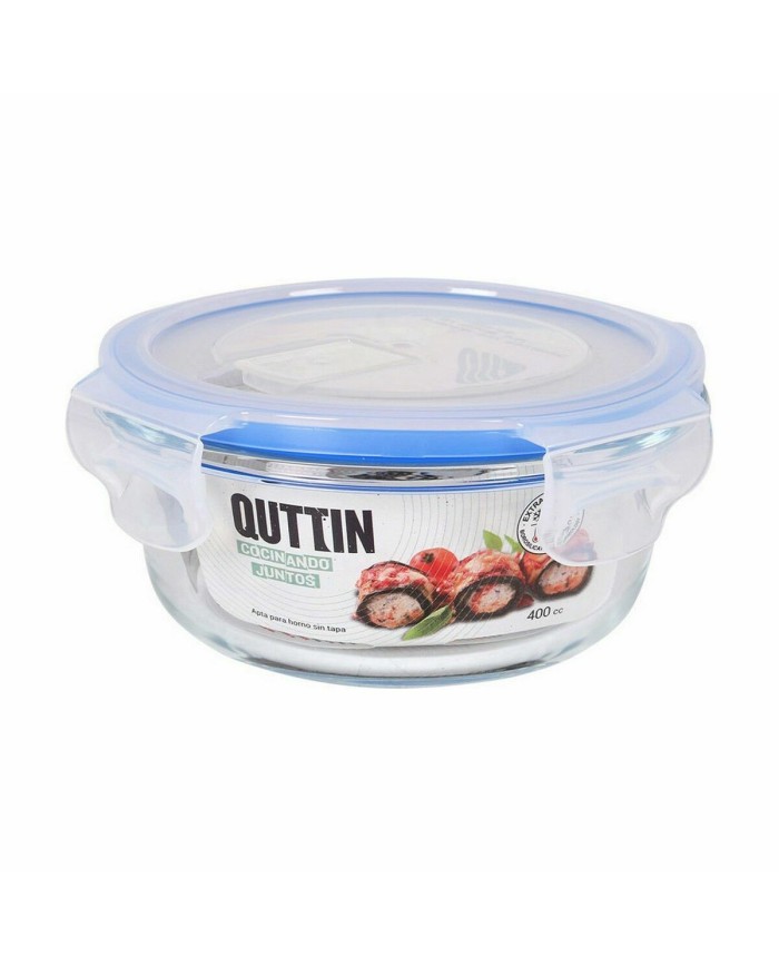 Porta Pranzo Rotondo con Coperchio Quttin Trasparente 400 ml Ø 13,5 x 6 cm (12 Unità) Porta Pranzo Rotondo con Coperchio Quttin Trasparente 400 ml Ø 13,5 x 6 cm (12 Unità)
