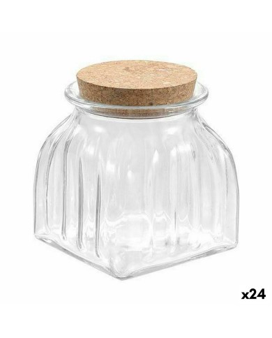 Vaso La Mediterránea A strisce 660 ml Vetro (24 Unità)