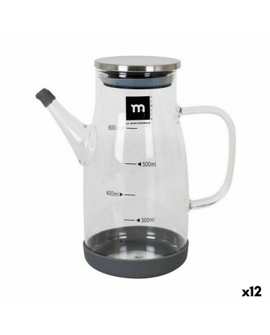 Oliera La Mediterránea Acciaio inossidabile Vetro Borosilicato 600 ml (12 Unità) Oliera La Mediterránea Acciaio inossidabile Vetro Borosilicato 600 ml (12 Unità)