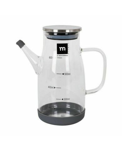 Oliera La Mediterránea Acciaio inossidabile Vetro Borosilicato 600 ml (12 Unità) Oliera La Mediterránea Acciaio inossidabile Vetro Borosilicato 600 ml (12 Unità)