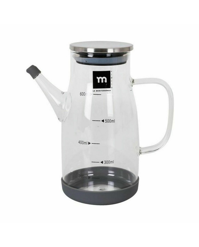 Oliera La Mediterránea Acciaio inossidabile Vetro Borosilicato 600 ml (12 Unità) Oliera La Mediterránea Acciaio inossidabile Vetro Borosilicato 600 ml (12 Unità)