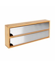 Portarotolo da Cucina Quttin Bambù Alluminio 33,5 x 13 x 5,5 cm (12 Unità) Portarotolo da Cucina Quttin Bambù Alluminio 33,5 x 13 x 5,5 cm (12 Unità)