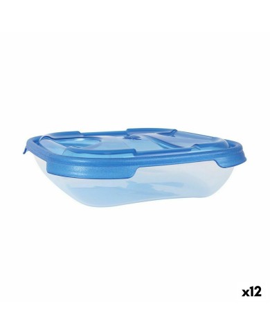 Set di scatole porta pranzo Tontarelli Nuvola 500 ml Azzurro Quadrato 4 Pezzi (12 Unità) Set di scatole porta pranzo Tontarelli Nuvola 500 ml Azzurro Quadrato 4 Pezzi (12 Unità)