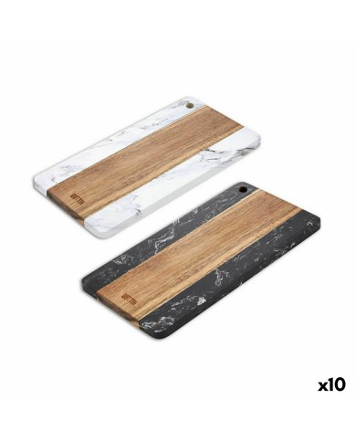 Tagliere Quttin Marmo Acacia 15 x 30 cm (10 Unità) Tagliere Quttin Marmo Acacia 15 x 30 cm (10 Unità)