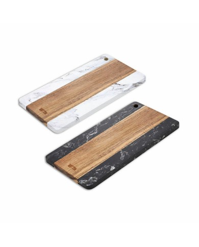 Tagliere Quttin Marmo Acacia 15 x 30 cm (10 Unità) Tagliere Quttin Marmo Acacia 15 x 30 cm (10 Unità)