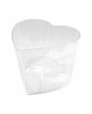 Set di ciotole riutilizzabili Algon Cuore 10 Pezzi 5,5 x 5 x 4,3 cm (24 Unità)