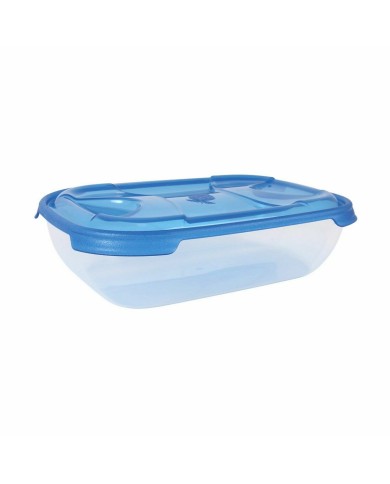 Set di scatole porta pranzo Tontarelli Nuvola 2 L Azzurro Rettangolare 2 Pezzi (12 Unità)