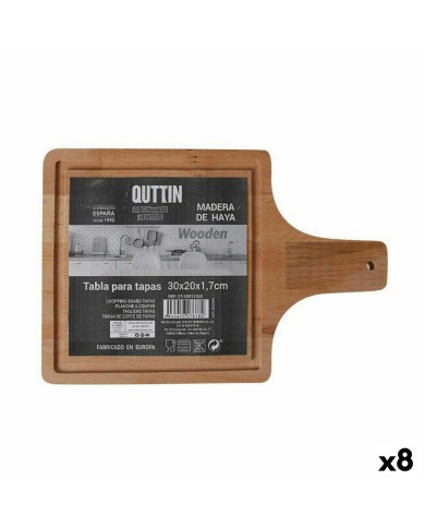 Tagliere per servire Quttin Con manico 30 x 20 x 1,7 cm (8 Unità) Tagliere per servire Quttin Con manico 30 x 20 x 1,7 cm (8 Unità)