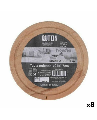Tagliere per servire Quttin Rotonda ø 24 x 1,7 cm (8 Unità) Tagliere per servire Quttin Rotonda ø 24 x 1,7 cm (8 Unità)