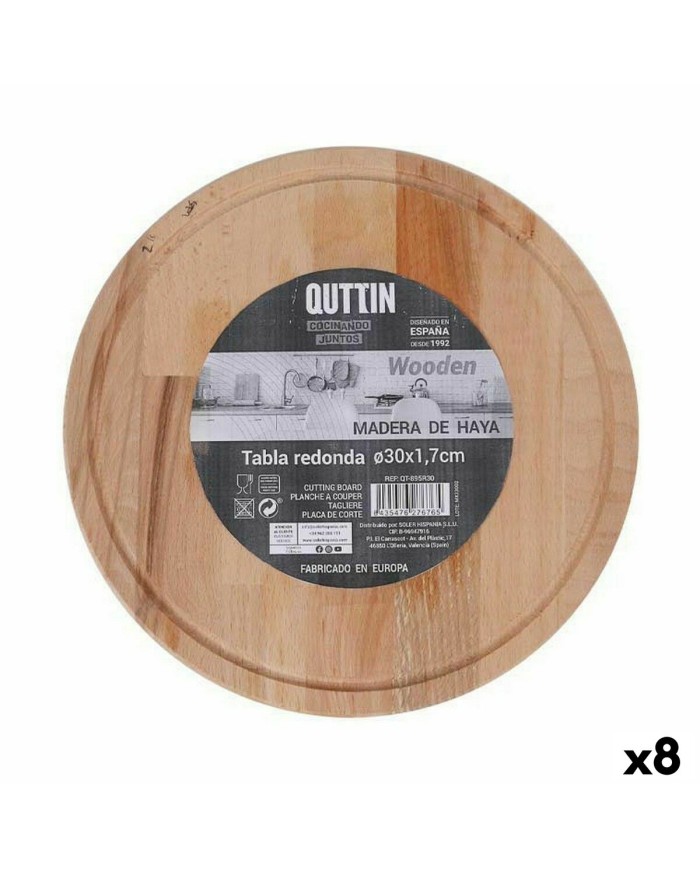 Tagliere per servire Quttin Rotonda Ø 30 x 1,7 cm (8 Unità) Tagliere per servire Quttin Rotonda Ø 30 x 1,7 cm (8 Unità)