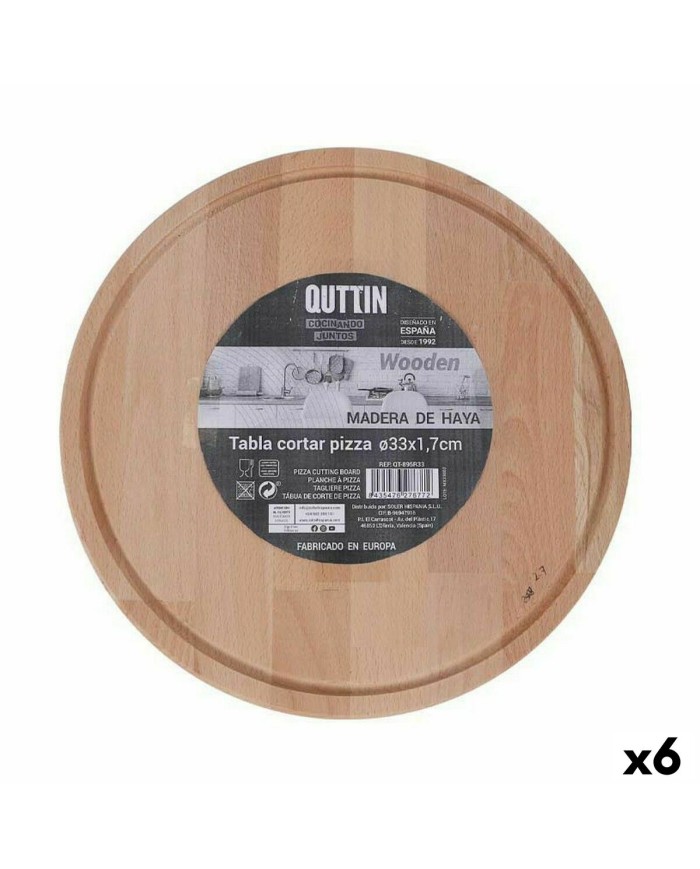 Tagliere per servire Quttin Rotonda Ø 33 x 1,7 cm (6 Unità) Tagliere per servire Quttin Rotonda Ø 33 x 1,7 cm (6 Unità)