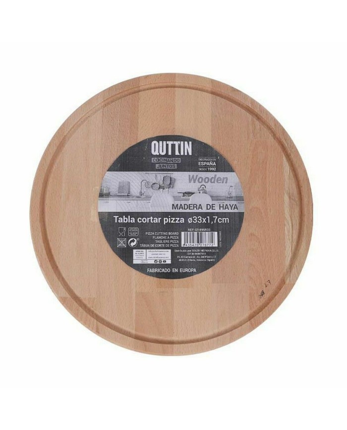 Tagliere per servire Quttin Rotonda Ø 33 x 1,7 cm (6 Unità) Tagliere per servire Quttin Rotonda Ø 33 x 1,7 cm (6 Unità)