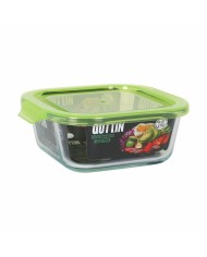 Porta Pranzo Quadrato con Coperchio Quttin Verde 750 ml (6 Unità) Porta Pranzo Quadrato con Coperchio Quttin Verde 750 ml (6 Unità)