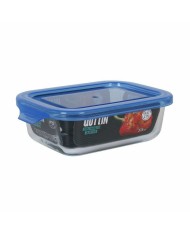 Portapranzo Rettangolare con Coperchio Quttin Azzurro Rettangolare 14,5 x 11 x 5 cm (12 Unità) Portapranzo Rettangolare con Coperchio Quttin Azzurro Rettangolare 14,5 x 11 x 5 cm (12 Unità)