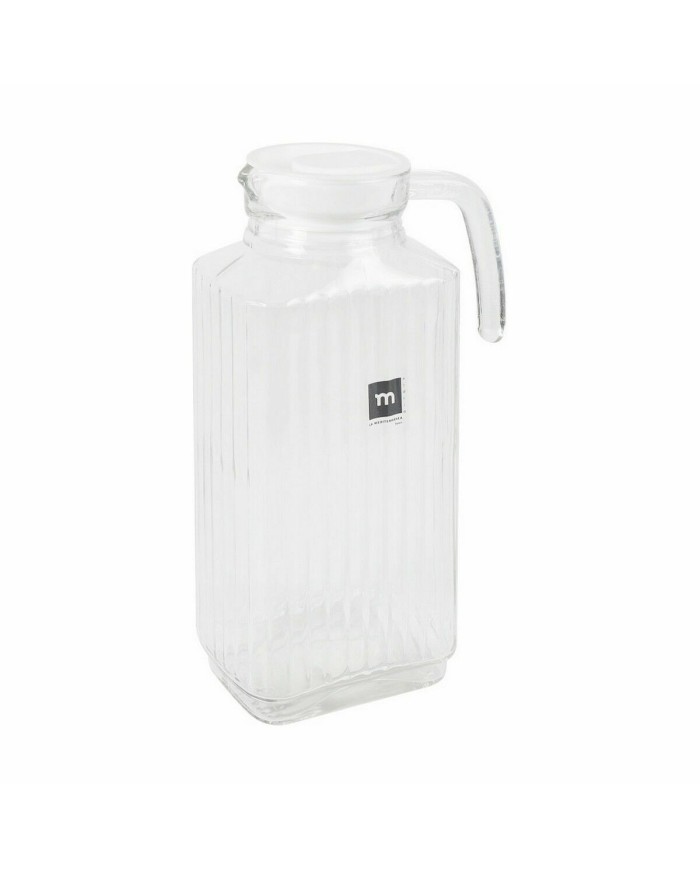 Boccale con Coperchio e Dosatore La Mediterránea Chrysler 1,8 L Vetro (6 Unità) Boccale con Coperchio e Dosatore La Mediterránea Chrysler 1,8 L Vetro (6 Unità)