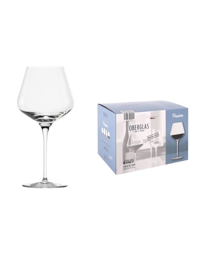 Set di calici da vino Inde Passion 640 ml 6 Pezzi Set di calici da vino Inde Passion 640 ml 6 Pezzi