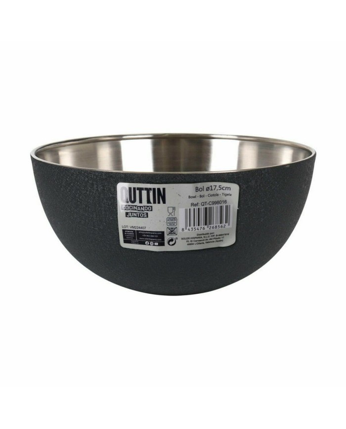 Ciotola Quttin Crocodile Acciaio 17,2 x 8 cm (12 Unità) Ciotola Quttin Crocodile Acciaio 17,2 x 8 cm (12 Unità)