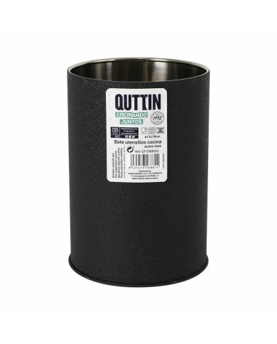 Contenitore per Utensili da Cucina Quttin Crocodile Acciaio inossidabile Ø 12,6 x 18 cm (12 Unità)