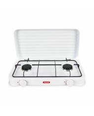 fornello a gas Algon Con coperchio Bianco 4400 W 55 x 7 x 32 cm (2 Unità)