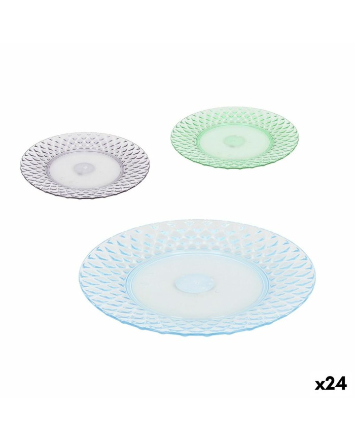 Piatto da pranzo La Mediterránea Plastica 19 x 19 x 2 cm (24 Unità)