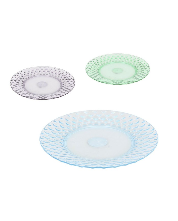 Piatto da pranzo La Mediterránea Plastica 19 x 19 x 2 cm (24 Unità)
