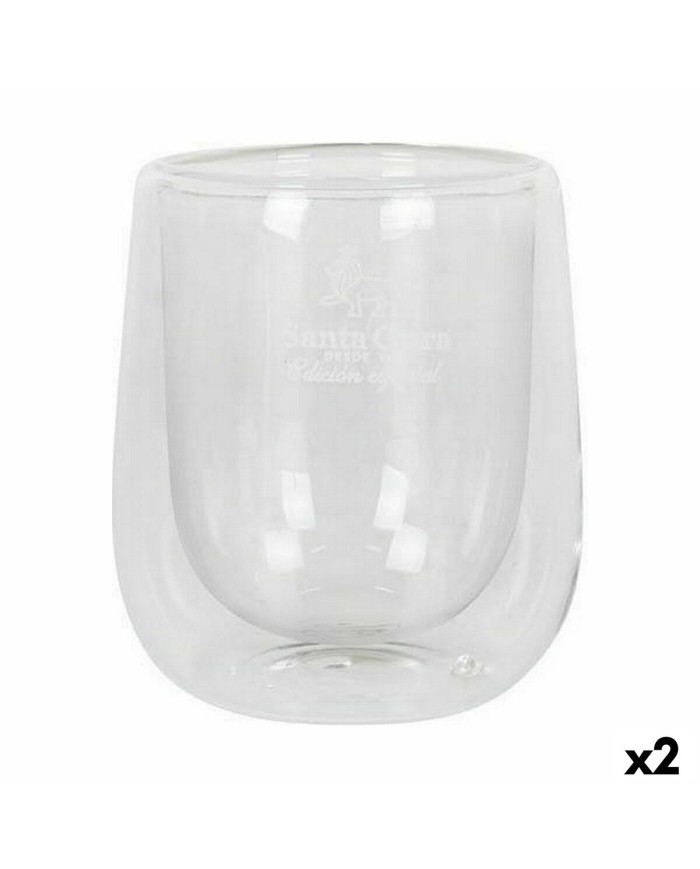 Set di Bicchieri Santa Clara Termico Vetro Borosilicato 2 Pezzi (2 Unità)