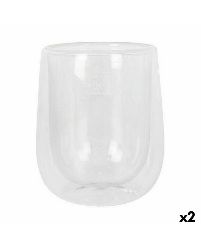 Set di Bicchieri Santa Clara Termico Vetro Borosilicato 2 Pezzi (2 Unità)