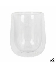 Set di Bicchieri Inde Santa Clara Vetro Borosilicato 250 ml 2 Pezzi