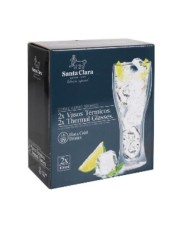 Set di Bicchieri Inde Santa Clara Vetro Borosilicato 400 ml 2 Pezzi Set di Bicchieri Inde Santa Clara Vetro Borosilicato 400 ml 2 Pezzi