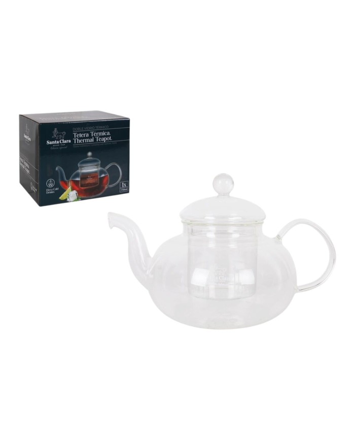 Teiera Inde Santa Clara Vetro Borosilicato 750 ml
